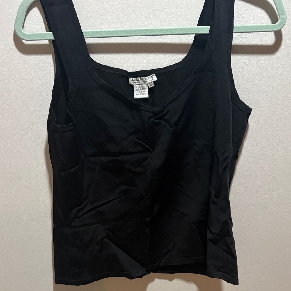 Alberto Makali Black Tank Top